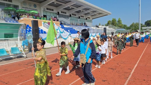 เทศบาลนครแม่สอด ร่วมพิธีเปิดการแข่งขันกีฬา-กรีฑาโรงเรียนเทศบาลวัดชุมพลคีรี ประจำปีการศึกษา 2567