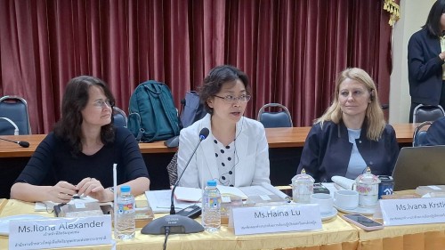 ทน.แม่สอด เข้าร่วมประชุมให้ข้อมูลแก่คณะทำงานว่าด้วยการเลือกปฏิบัติต่อสตรีและเด็กหญิง