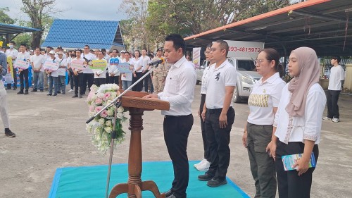 ทน.แม่สอด เข้าร่วมจัดกิจกรรมเดินขบวนรณรงค์และประชาสัมพันธ์ การเลือกตั้งนายกองค์การบริหารส่วนจังหวัดตาก