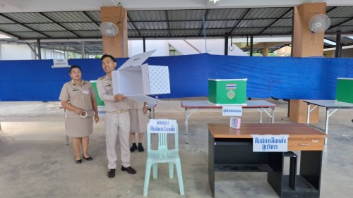 ทน.แม่สอด ร่วมลงพื้นที่ตรวจเยี่ยมหน่วยเลือกตั้ง  การเลือกตั้งนายกองค์การบริหารส่วนจังหวัดตาก