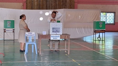 ทน.แม่สอด ร่วมลงพื้นที่ตรวจเยี่ยมหน่วยเลือกตั้ง  การเลือกตั้งนายกองค์การบริหารส่วนจังหวัดตาก