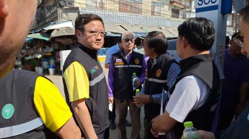 ทน.แม่สอด ลงพื้นที่ร่วมกับคณะผู้ตรวจราชการกระทรวงสาธารณสุข เพื่อติดตามสถานการณ์โรคอหิวาตกโรค