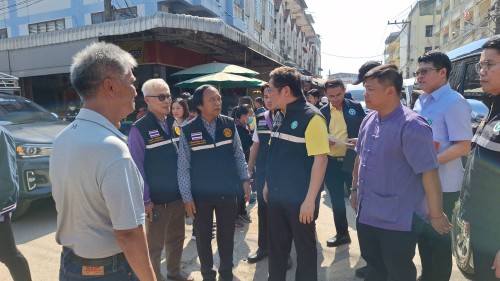 ทน.แม่สอด ลงพื้นที่ร่วมกับคณะผู้ตรวจราชการกระทรวงสาธารณสุข เพื่อติดตามสถานการณ์โรคอหิวาตกโรค