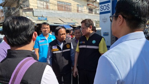 ทน.แม่สอด ลงพื้นที่ร่วมกับคณะผู้ตรวจราชการกระทรวงสาธารณสุข เพื่อติดตามสถานการณ์โรคอหิวาตกโรค