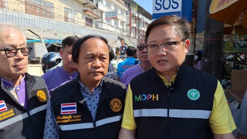 ทน.แม่สอด ลงพื้นที่ร่วมกับคณะผู้ตรวจราชการกระทรวงสาธารณสุข เพื่อติดตามสถานการณ์โรคอหิวาตกโรค