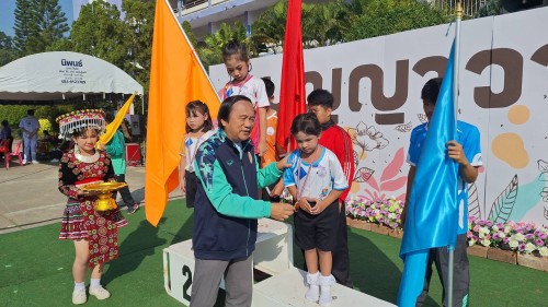 เทศบาลนครแม่สอด เข้าร่วมพิธีเปิดการแข่งขันกีฬาสี โรงเรียนเทศบาลวัดบุญญาวาส ประจำปี 2567 	