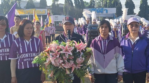 เทศบาลนครแม่สอด เข้าร่วมพิธีเปิดการแข่งขันกีฬาสี โรงเรียนเทศบาลวัดบุญญาวาส ประจำปี 2567 	