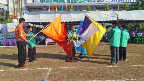 เทศบาลนครแม่สอด เข้าร่วมพิธีเปิดการแข่งขันกีฬาสี โรงเรียนเทศบาลวัดบุญญาวาส ประจำปี 2567 	