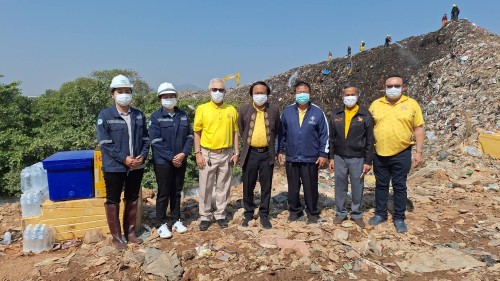 เทศบาลนครแม่สอด ลงพื้นที่ระงับเหตุเพลิงไหม้ บ่อขยะเทศบาลนครแม่สอด