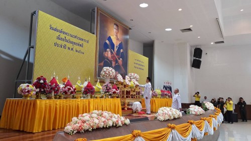 เทศบาลนครแม่สอด ร่วมพิธีถวายราชสักการะสมเด็จพระนเรศวรมหาราช เนื่องในวันยุทธหัตถี เพื่อน้อมรำลึกในพระมหากรุณาธิคุณฯ รวมถึงแสดงความจงรักภักดี เทิดทูนต่อสถาบันพระมหากษัตริย์