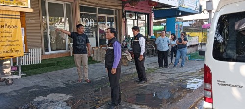 เทศบาลนครแม่สอด ลงพื้นที่ระงับเหตุไฟฟ้าลัดวงจร บริเวณ ชุมชนสันต้นปิน