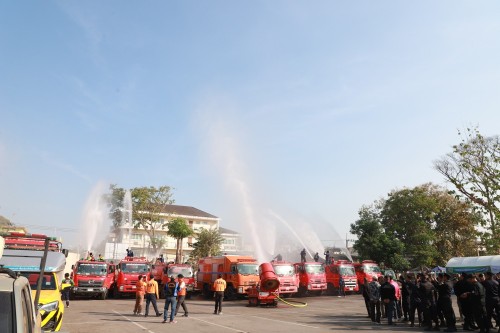 ทน.แม่สอด ร่วมกิจกรรม KICK OFF การแก้ไขปัญหาหมอกควันไฟป่าและฝุ่นละอองขนาดเล็ก (PM 2.5) จังหวัดตาก ประจำปี พ.ศ.2568