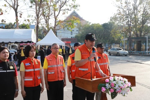ทน.แม่สอด ร่วมกิจกรรม KICK OFF การแก้ไขปัญหาหมอกควันไฟป่าและฝุ่นละอองขนาดเล็ก (PM 2.5) จังหวัดตาก ประจำปี พ.ศ.2568