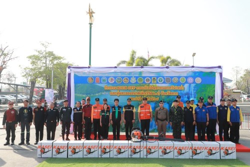 ทน.แม่สอด ร่วมกิจกรรม KICK OFF การแก้ไขปัญหาหมอกควันไฟป่าและฝุ่นละอองขนาดเล็ก (PM 2.5) จังหวัดตาก ประจำปี พ.ศ.2568