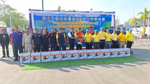 ทน.แม่สอด ร่วมกิจกรรม KICK OFF การแก้ไขปัญหาหมอกควันไฟป่าและฝุ่นละอองขนาดเล็ก (PM 2.5) จังหวัดตาก ประจำปี พ.ศ.2568