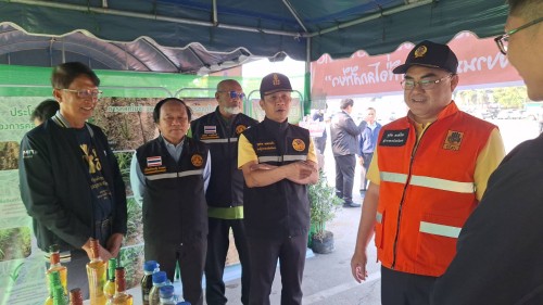 ทน.แม่สอด ร่วมกิจกรรม KICK OFF การแก้ไขปัญหาหมอกควันไฟป่าและฝุ่นละอองขนาดเล็ก (PM 2.5) จังหวัดตาก ประจำปี พ.ศ.2568