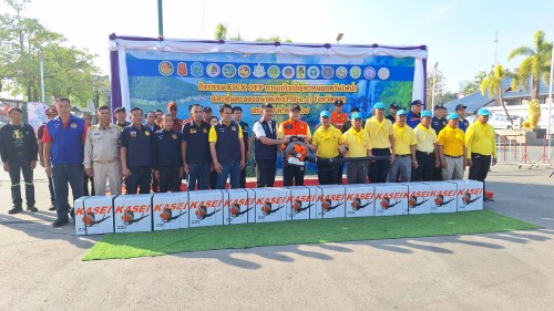 ทน.แม่สอด ร่วมกิจกรรม KICK OFF การแก้ไขปัญหาหมอกควันไฟป่าและฝุ่นละอองขนาดเล็ก (PM 2.5) จังหวัดตาก ประจำปี พ.ศ.2568