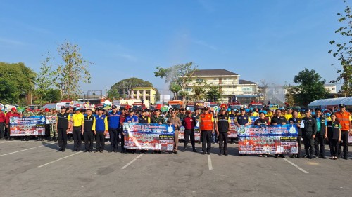 ทน.แม่สอด ร่วมกิจกรรม KICK OFF การแก้ไขปัญหาหมอกควันไฟป่าและฝุ่นละอองขนาดเล็ก (PM 2.5) จังหวัดตาก ประจำปี พ.ศ.2568