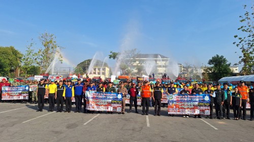 ทน.แม่สอด ร่วมกิจกรรม KICK OFF การแก้ไขปัญหาหมอกควันไฟป่าและฝุ่นละอองขนาดเล็ก (PM 2.5) จังหวัดตาก ประจำปี พ.ศ.2568