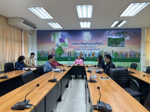 ทน.แม่สอด ร่วมกับ สำนักงานส่งเสริมเศรษฐกิจดิจิทัล สาขาภาคเหนือตอนล่าง (depa) ประชุมหารือ SMART CITY นครแม่สอด 