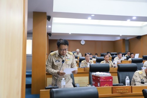 สภาเทศบาลนครแม่สอด ประชุมสภาเทศบาลนครแม่สอด สมัยสามัญ  สมัยแรก ประจำปี 2568