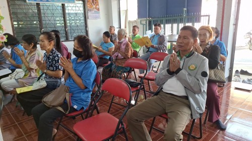 ทน.แม่สอด เข้าร่วมการประชุมผู้สูงอายุ ชุมชนตาลเดี่ยวและชุมชนวัดหลวง ประจำเดือน กุมภาพันธ์ พ.ศ.2568