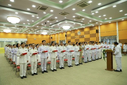 เทศบาลนครแม่สอด จัดพิธีรับพระราชทานเครื่องราชอิสริยาภรณ์ 