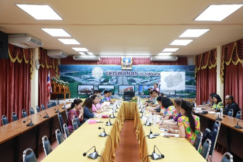 เทศบาลนครแม่สอด จัดประชุมหัวหน้าส่วนราชการ ประจำเดือน เมษายน พ.ศ.2568