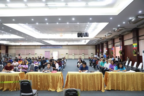 ทน.แม่สอด จัดการอบรมคณะกรรมการประจำหน่วยเลือกตั้ง และเจ้าหน้าที่รักษาความปลอดภัยประจำสถานที่เลือกตั้ง ในการเลือกตั้งนายกเทศมนตรี และสมาชิกสภาเทศบาลนครแม่สอด