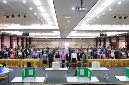 ทน.แม่สอด จัดการอบรมคณะกรรมการประจำหน่วยเลือกตั้ง และเจ้าหน้าที่รักษาความปลอดภัยประจำสถานที่เลือกตั้ง ในการเลือกตั้งนายกเทศมนตรี และสมาชิกสภาเทศบาลนครแม่สอด