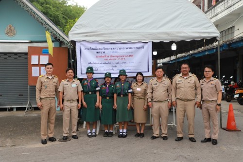 ทน.แม่สอด เข้าตรวจเยี่ยมหน่วยเลือกตั้งสมาชิกสภาเทศบาลและนายกเทศมนตรีนครแม่สอด