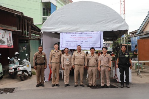 ทน.แม่สอด เข้าตรวจเยี่ยมหน่วยเลือกตั้งสมาชิกสภาเทศบาลและนายกเทศมนตรีนครแม่สอด