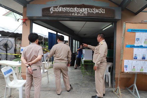 ทน.แม่สอด เข้าตรวจเยี่ยมหน่วยเลือกตั้งสมาชิกสภาเทศบาลและนายกเทศมนตรีนครแม่สอด