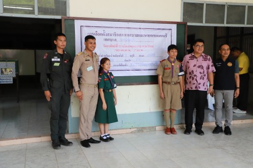 ทน.แม่สอด เข้าตรวจเยี่ยมหน่วยเลือกตั้งสมาชิกสภาเทศบาลและนายกเทศมนตรีนครแม่สอด