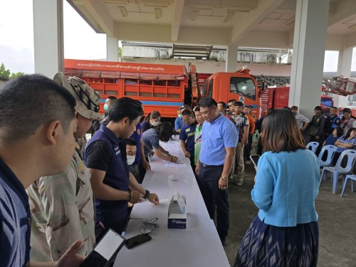 ทน.แม่สอด ร่วมกับอำเภอแม่สอดจัดโครงการมหาดไทยสีขาวสร้างพื้นที่ปลอดภัยหยุดยั้งยาเสพติด ประจำปี 2568
