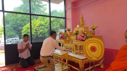 ทน.แม่สอด เข้าร่วมการจัดกิจกรรมหล่อเทียนจำนำพรรษา โรงเรียนเทศบาลวัดดอนแก้ว ประจำปีการศึกษา 2568