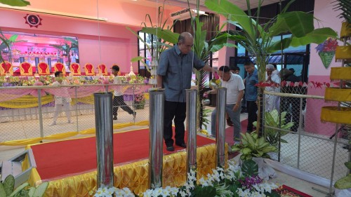 ทน.แม่สอด เข้าร่วมการจัดกิจกรรมหล่อเทียนจำนำพรรษา โรงเรียนเทศบาลวัดดอนแก้ว ประจำปีการศึกษา 2568