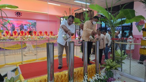 ทน.แม่สอด เข้าร่วมการจัดกิจกรรมหล่อเทียนจำนำพรรษา โรงเรียนเทศบาลวัดดอนแก้ว ประจำปีการศึกษา 2568