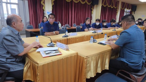 เทศบาลนครแม่สอด ประชุมมอบนโยบายแนวทางการทำงานให้แก่ กองการศึกษา และ กองยุทธศาสตร์และงบประมาณ