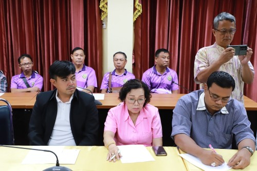 เทศบาลนครแม่สอด ประชุมมอบนโยบายแนวทางการทำงานให้แก่ กองช่างสุขาภิบาล