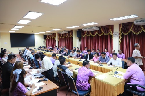 เทศบาลนครแม่สอด ประชุมมอบนโยบายแนวทางการทำงานให้แก่ กองช่างสุขาภิบาล