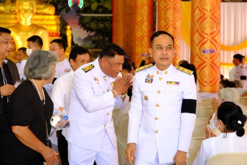 เทศบาลนครแม่สอด ร่วมพิธีพระราชทานน้ำหลวงสรงศพ พระครูอนุกูลวรการ  (สมศักดิ์ ผาสุขกาโม ป.ธ.4) อดีตเจ้าคณะอำเภออุ้มผาง อดีตเจ้าอาวาสวัดดอนแก้ว