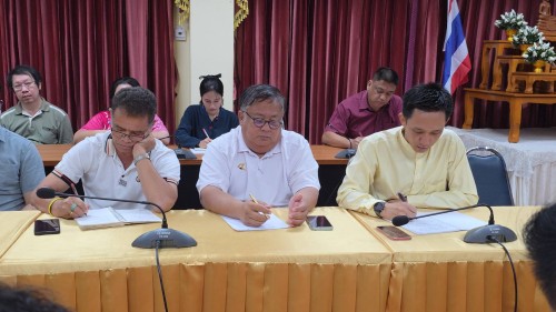 เทศบาลนครแม่สอด ประชุมมอบนโยบายแนวทางการทำงานให้แก่ กองช่าง