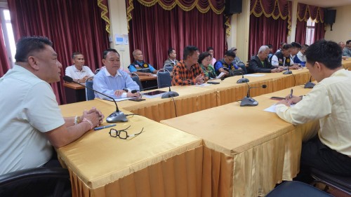 เทศบาลนครแม่สอด ประชุมมอบนโยบายแนวทางการทำงานให้แก่ กองช่าง