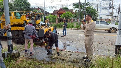 ทน.แม่สอด ลงพื้นที่ตรวจสอบความเรียบร้อย โครงการพัฒนาตามผังเมืองรวมเมืองแม่สอด อำเภอแม่สอด จังหวัดตาก ระยะที่ 2 