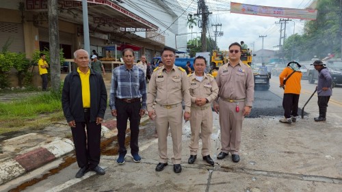 ทน.แม่สอด ลงพื้นที่ตรวจสอบความเรียบร้อย โครงการพัฒนาตามผังเมืองรวมเมืองแม่สอด อำเภอแม่สอด จังหวัดตาก ระยะที่ 2 