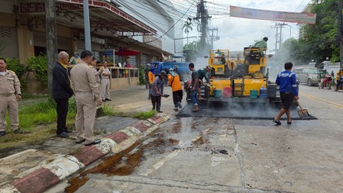 ทน.แม่สอด ลงพื้นที่ตรวจสอบความเรียบร้อย โครงการพัฒนาตามผังเมืองรวมเมืองแม่สอด อำเภอแม่สอด จังหวัดตาก ระยะที่ 2 