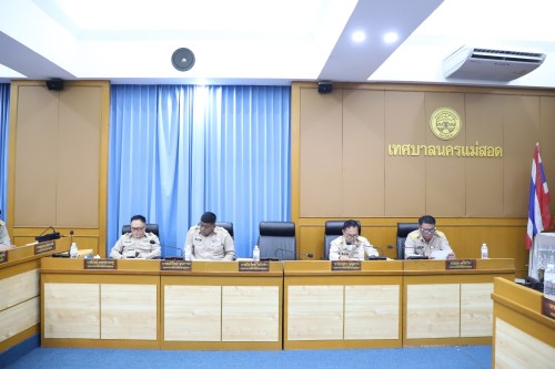 สภาเทศบาลนครแม่สอด จัดประชุมสภาเทศบาลนครแม่สอด สมัยประชุมสามัญ สมัยที่ 2 ครั้งที่ 2 ประจำปี 2568 