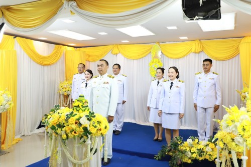 ทน.แม่สอด จัดให้มีการบันทึกเทปถวายพระพรชัยมงคลเนื่องในโอกาส มหามงคลที่พระบาทสมเด็จพระเจ้าอยู่หัวทรงเจริญพระชนมพรรษา 73 พรรษา