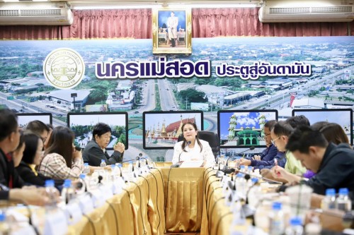 ทน.แม่สอด เข้าร่วมประชุมการจัดทำแผนการใช้เครื่องจักรกลขององค์การบริหารส่วนจังหวัด เพื่อการพัฒนาโครงสร้างพื้นฐาน ในปีงบประมาณ พ.ศ. 2569
